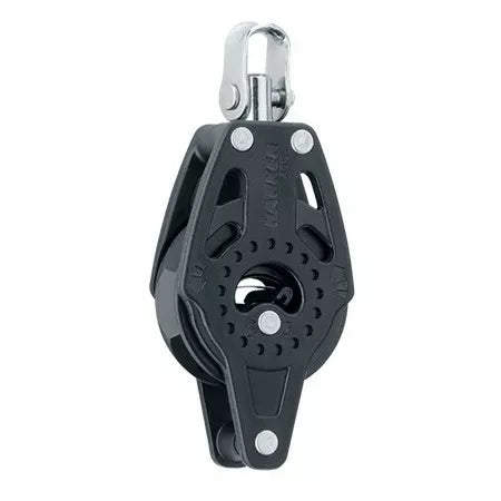 Harken 40mm Ratchet Block with Swivel, Becket 2609