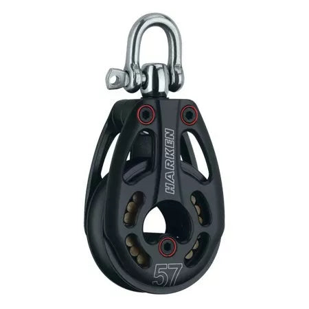 Harken 57mm Aluminum Low-Load Block — Swivel 3226