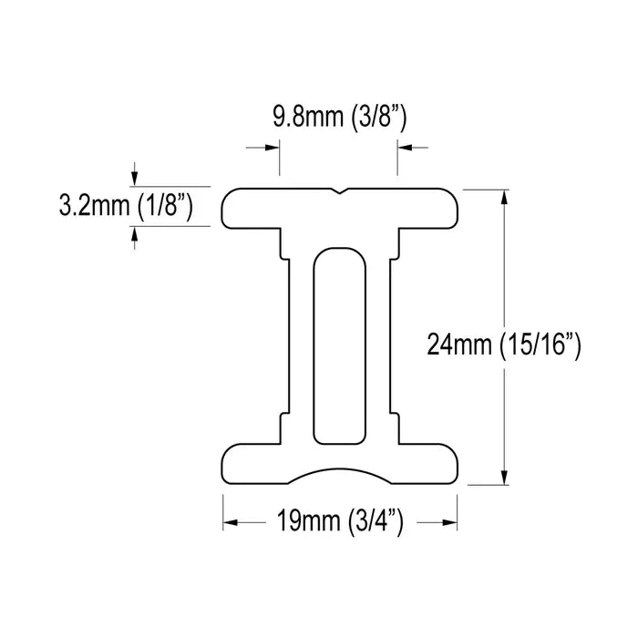 Ronstan Series 19 I-Track, 1.5m RC6190-1.5