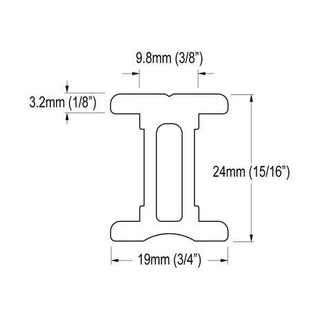 Ronstan Series 19 I-Track, 1.5m RC6190-1.5