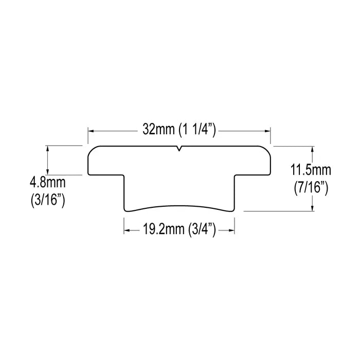 Ronstan Series 32, T-Track, Black, 1.5m RC7320-1.5