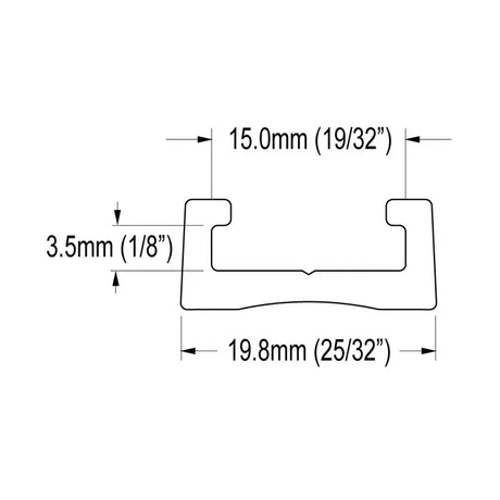 Ronstan Series 19 C-Track, 0.45m RC9190-0.45