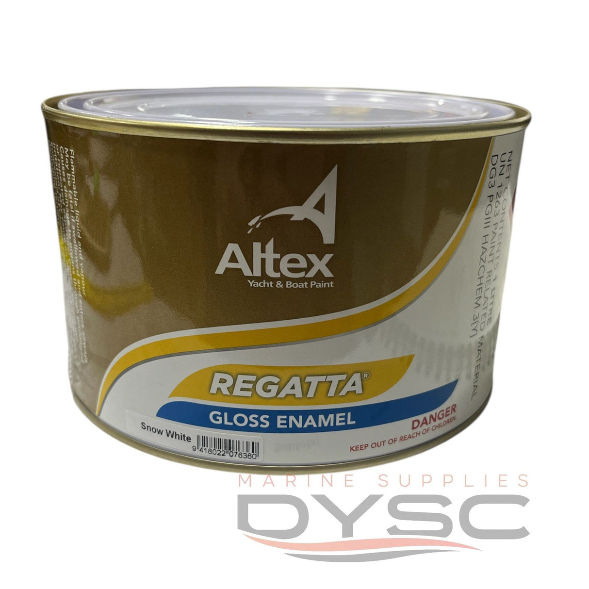 Altex Regatta Gloss Enamel Snow White 1lt