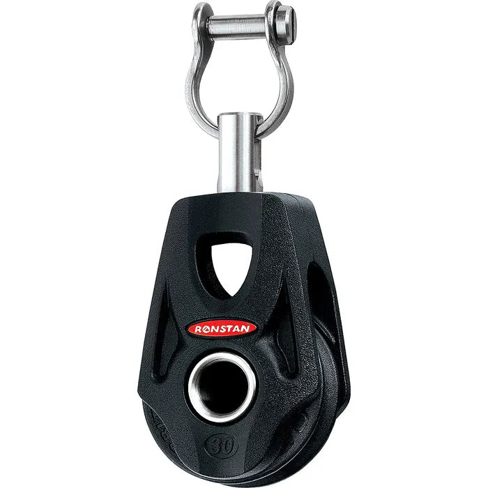 Ronstan Series 30 Ball Bearing Orbit Block™, Swivel Head Post with Slotted Pin Shackle RF35100A