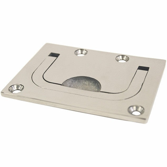 Flush Pull HD Cast 316 Stainless Steel 75mm x 55mm