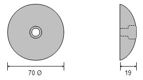 70 mmØ Zinc Rudder Anode