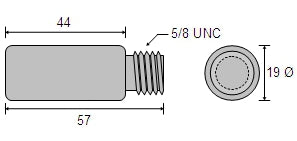 Combination Zinc Anode and DR Brass Plug CDZ9-037