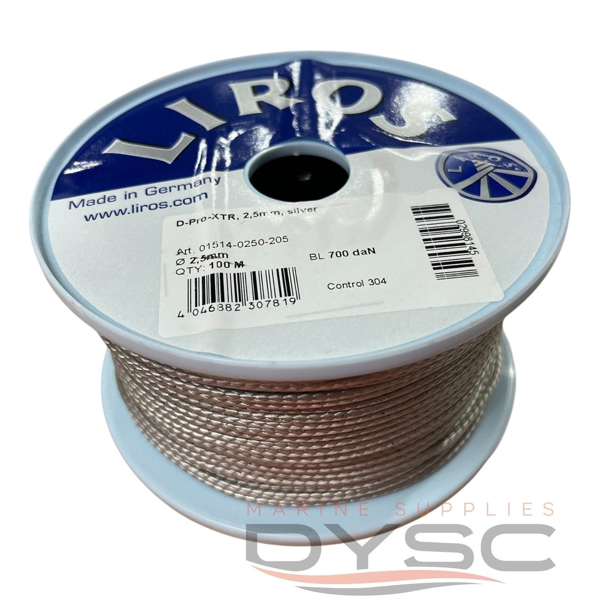 Liros D-Pro-XTR Pro Dyneema® SK99 2.5mm 100mt Roll