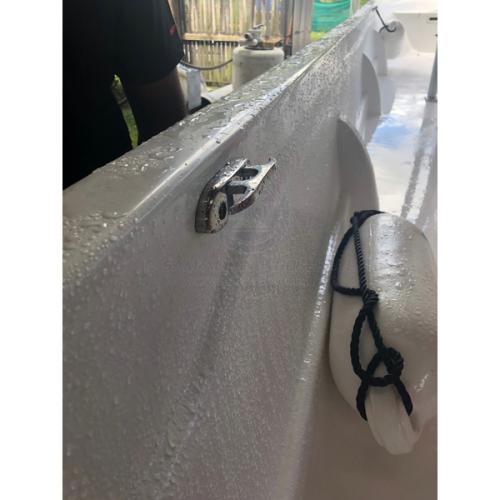 Relaxn Cleat - Fold Down - Surface Mount - Stainless Steel - 120mm