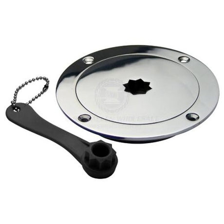 Deck Plate - Stainless Steel - Winch Style Star Key