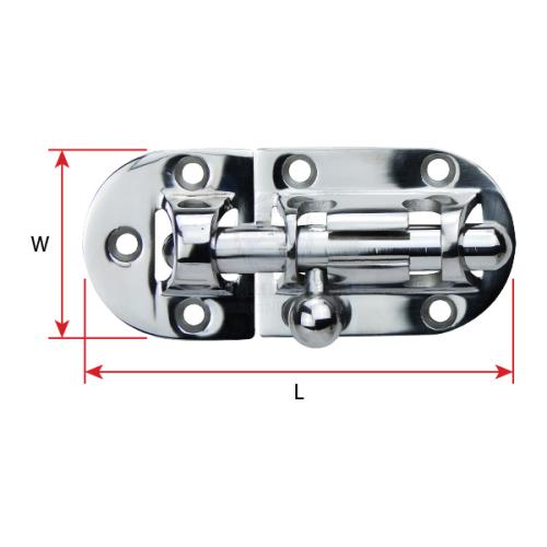 Stainless Steel Barrel Bolt - Anti Rattle