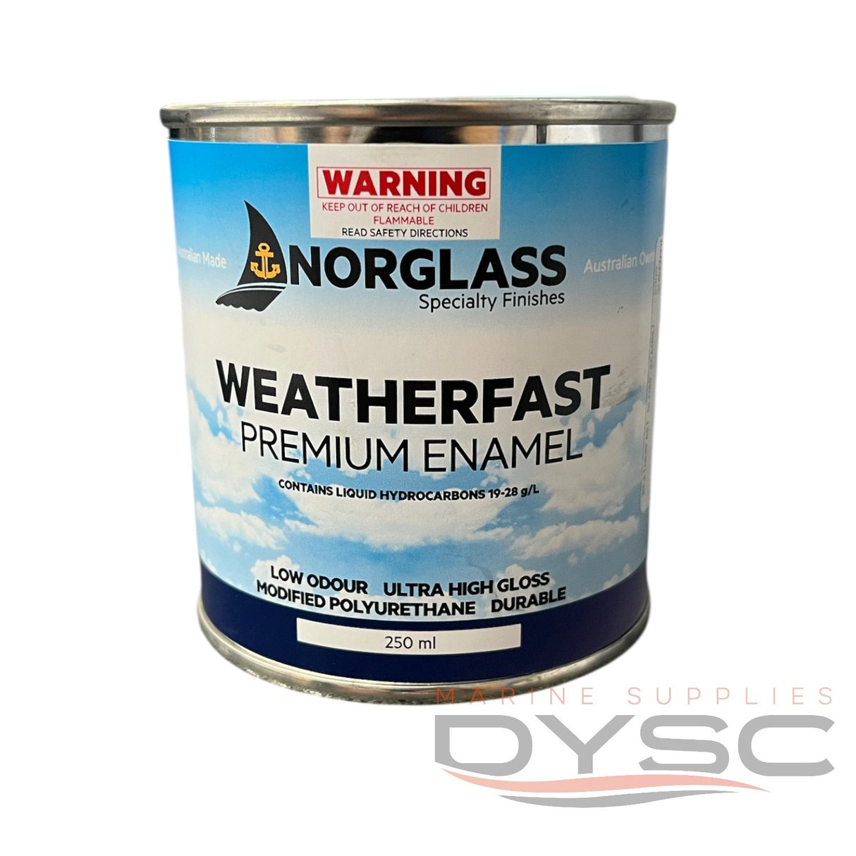 Norglass Weatherfast Premium Enamel Gloss 250ml Various Colours