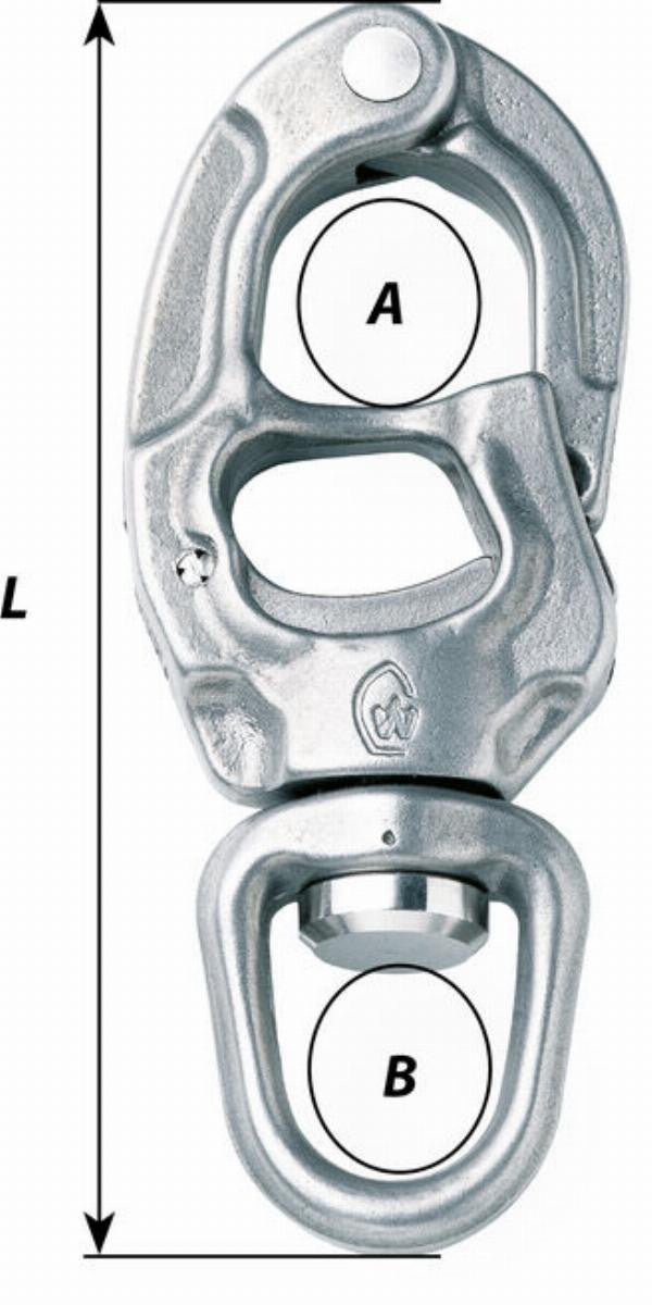 Wichard Speedlink 138mm HR Trigger Snap Shackle with Universal Eye