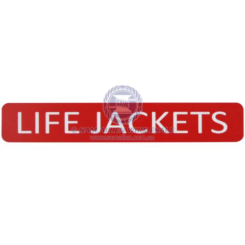 SAFETY LABELS - LIFEJACKETS