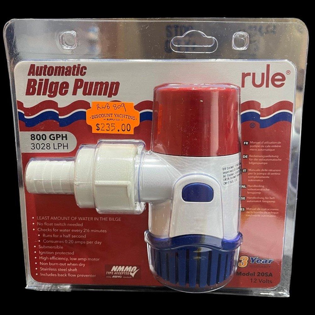 RULE AUTO 800 12v Bilge pump RWB809