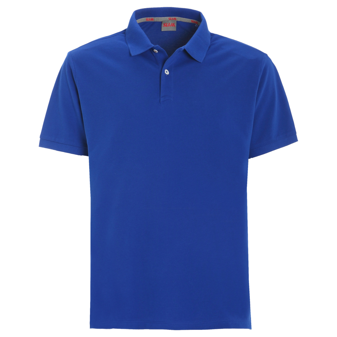 Slam Deck Organic Pique Polo Blue