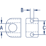Ronstan Fairlead Stainless Lined 11.5mm Black PNP122