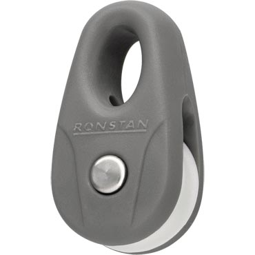 Ronstan Series 15 Kite Block, Grey with White Sheave 2 Pack RF13101G-2