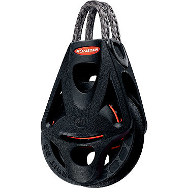 Ronstan Series 40 Ball Bearing Orbit Block™, with Dyneema® Link Head and Low Profile Integrated Becket RF45111