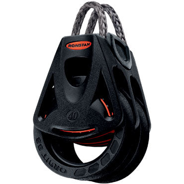 Ronstan Series 40 Ball Bearing Orbit Block™, Double with Dyneema® Link Head RF45201