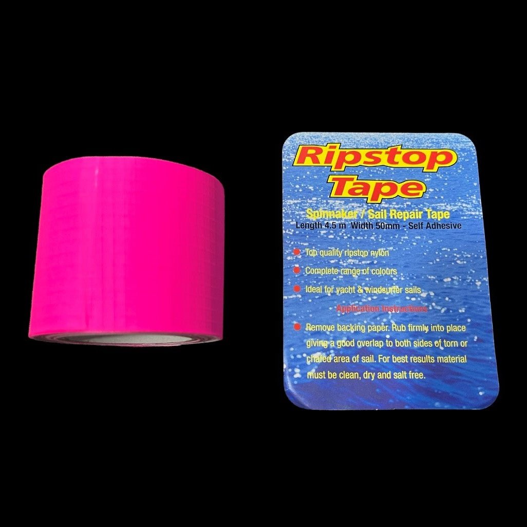 Ripstop Spinnaker Sail Repair Tape Fluro Pink