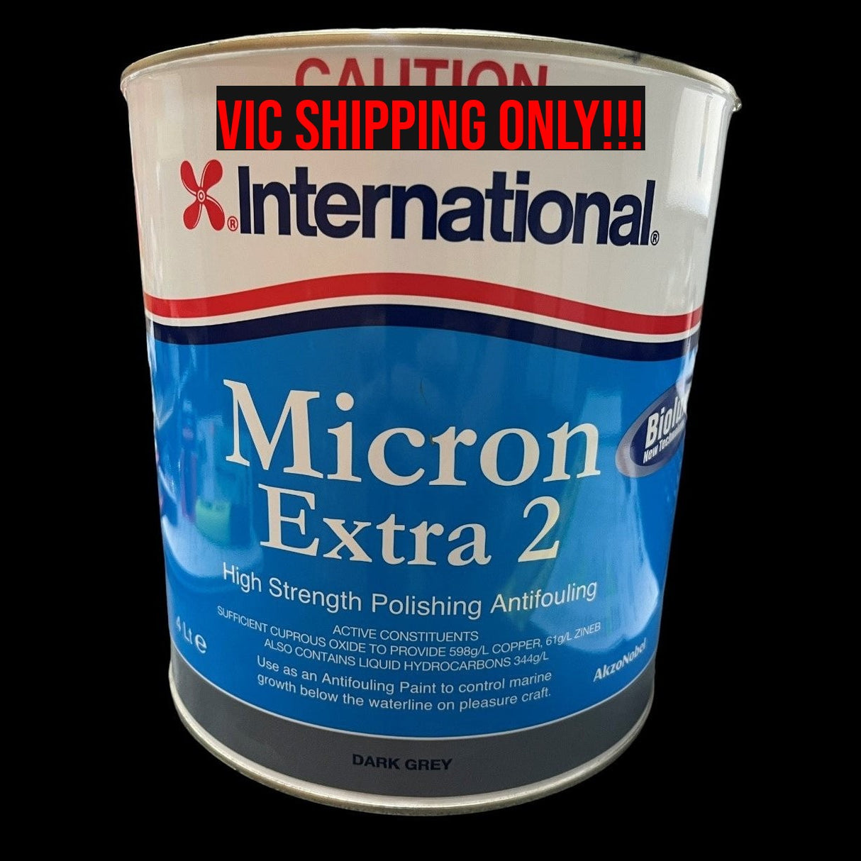 International Micron Extra 2 Antifouling Dark Grey 4lt