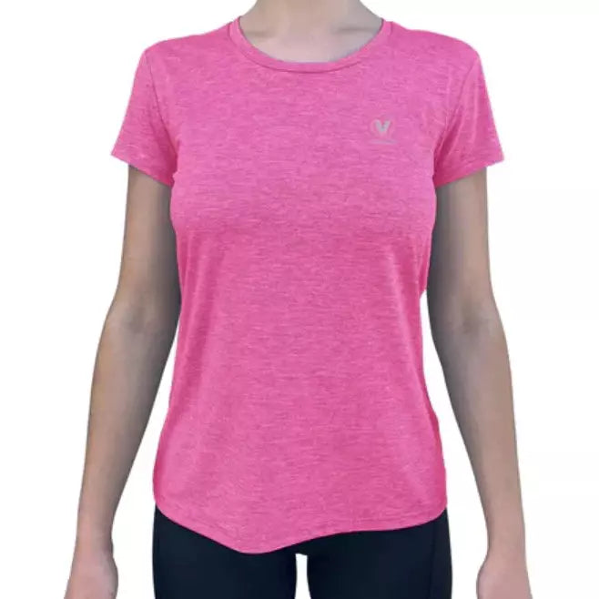 VAIKOBI WOMENS UV PERFORMANCE TECH TEE- PINK