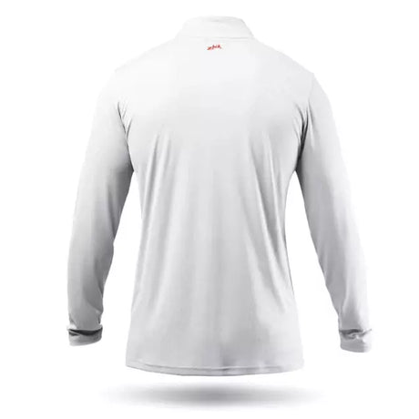 ZHIK Mens UVActive High Collar 1/4 Zip Top - White