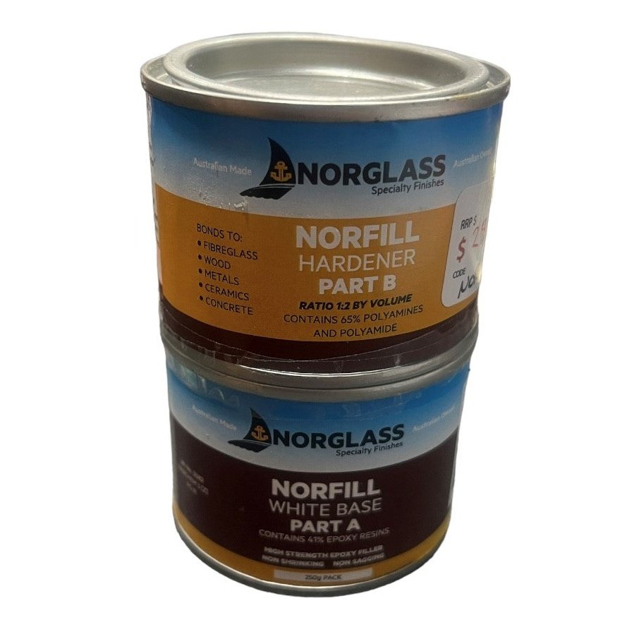 Norglass Norfill White Epoxy Filler 250gm