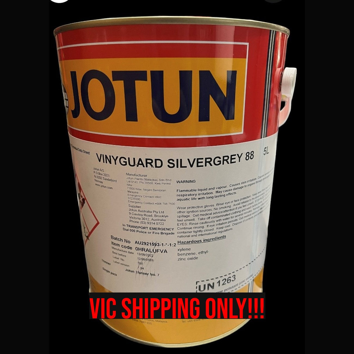 JOTUN Vinyguard Silvergrey 88 5lt