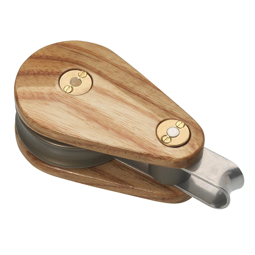 Barton 45mm Single Fixed eye Classic Wooden Block