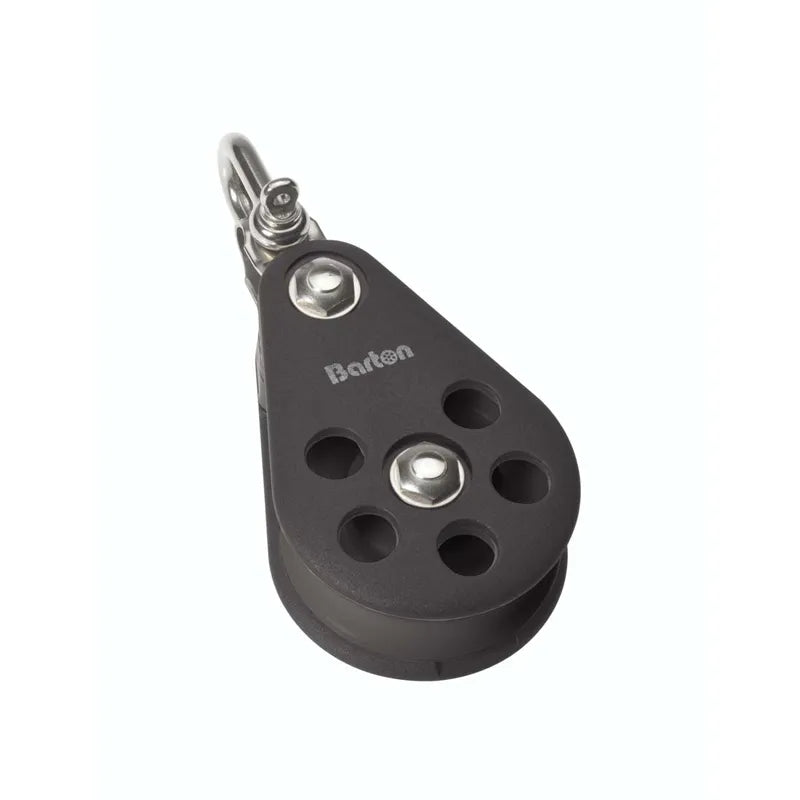 Barton 70mm Ball Bearing Pulley Block Single Reverse Shackle