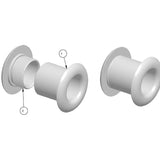 Allen 12mm Alloy threaded deck bush 17-22mm A8539-17-BLACK