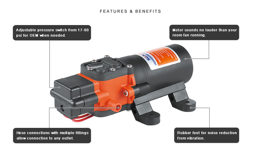 Seaflo 21 Series DC Diaphragm Pump 4.3lpm