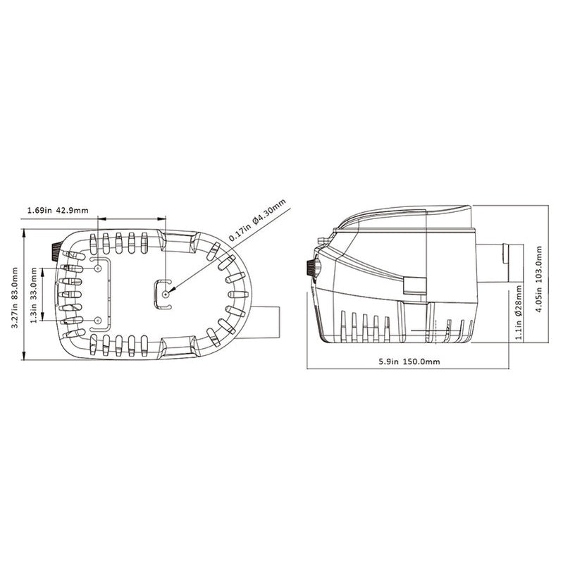 SEAFLO 06 Series 1100GPH Seaflo Automatic Bilge Pump
