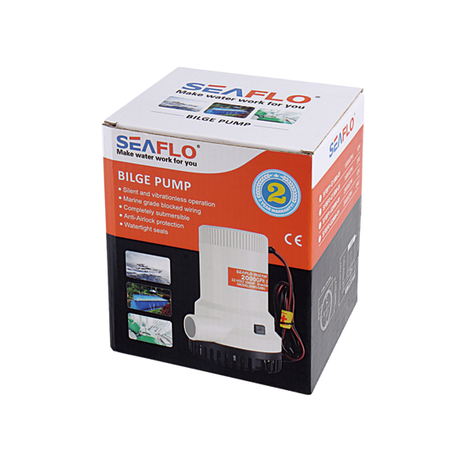 SeaFlo Bilge Pump 12V 2000 GPH Non Automatic