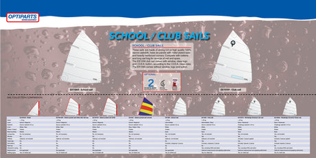 Optimist club racing sail Optiparts