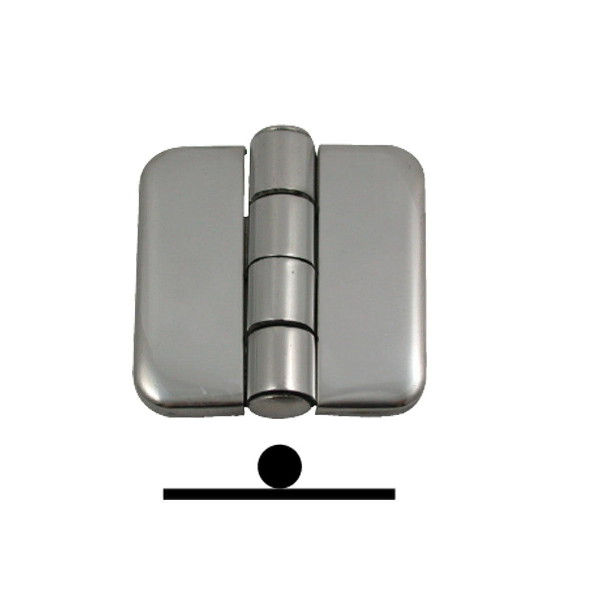 Marine Town® Covered Hinges – Stainless Steel 36x40mm Pair