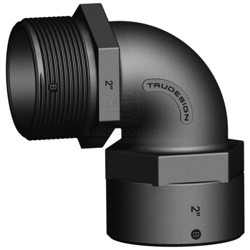 TRUDESIGN COUPLING - FEMALE-MALE 90 DEGREE