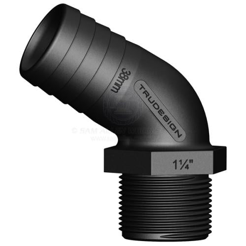 Trudesign Hose Tails - Male Tail 120 Degree