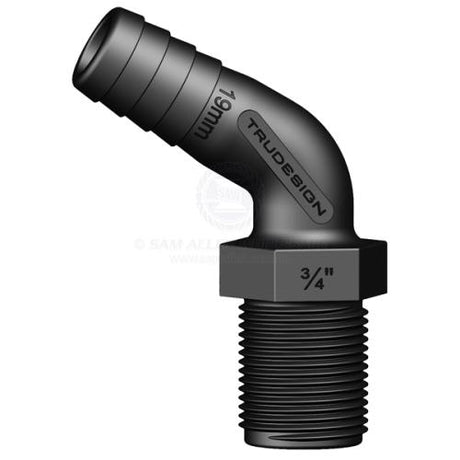 Trudesign Hose Tails - Male Tail 120 Degree