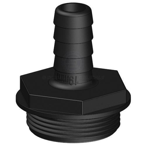 Trudesign Aquavalve Hose Tail - Straight 32mm