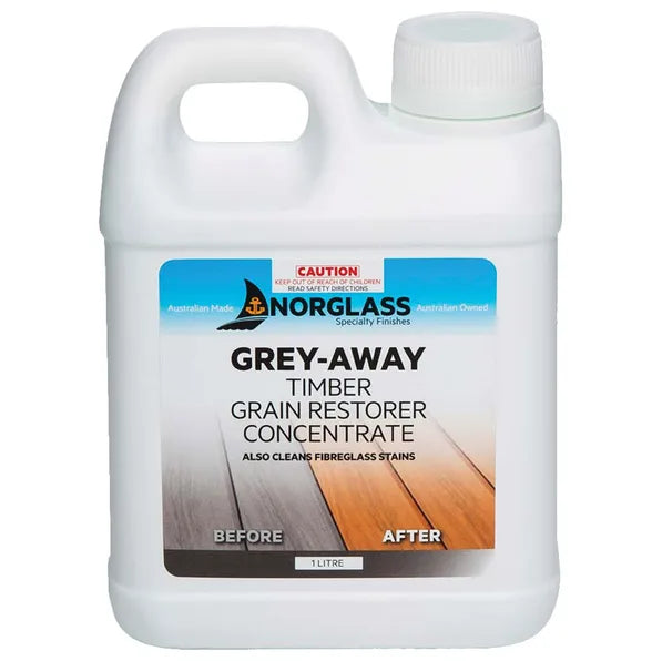 Norglass Grey-Away Timber Grain Restorer Concentrate