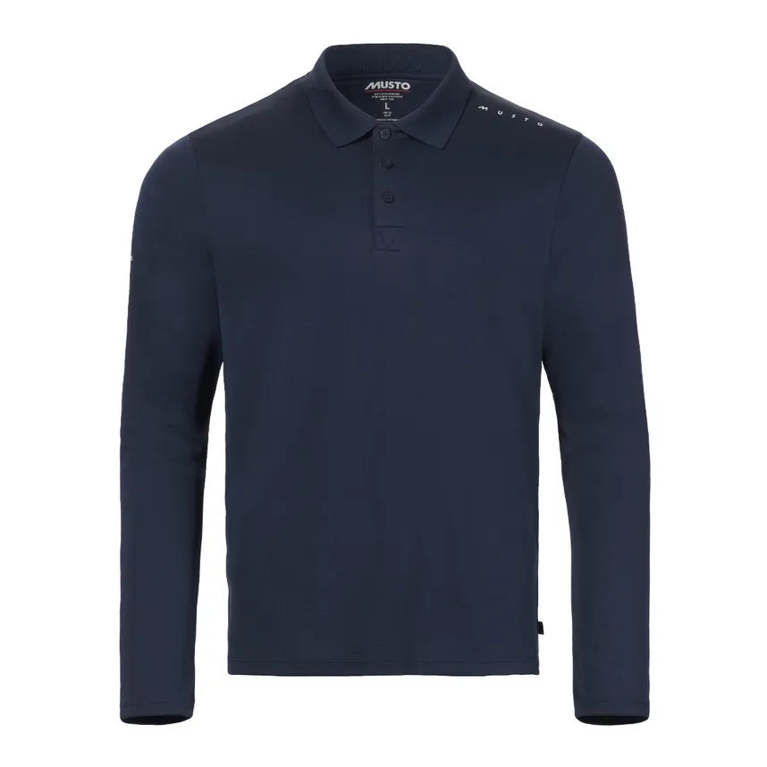 Musto Mens Evolution Long Sleeve Sunblock Crew Polo
