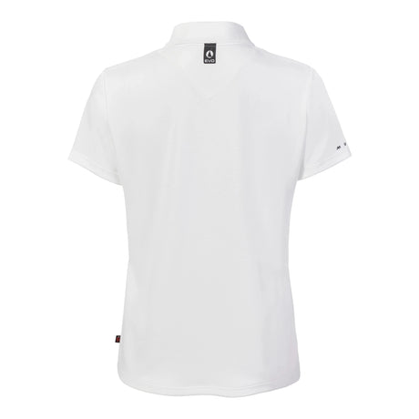 MUSTO WOMEN'S EVO CREW SUNBLOCK SHORT-SLEEVE POLO WHITE