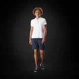 MUSTO WOMEN'S EVO CREW SUNBLOCK SHORT-SLEEVE POLO WHITE