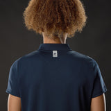 MUSTO WOMEN'S EVO CREW SUNBLOCK SHORT-SLEEVE POLO NAVY