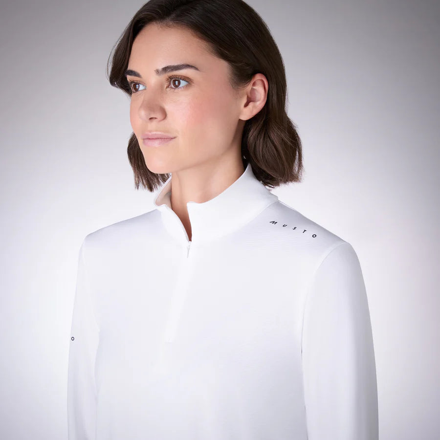 MUSTO WOMEN'S EVO AERO LONG-SLEEVE TOP WHITE