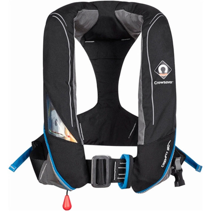 Crewsaver Crewfit 180N Pro Manual With Harness Lifejacket Black/Blue On Sale