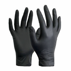 Black Nitrile Gloves 10 Pack